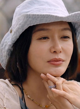 花儿与少年秦岚同款项链彩色珠子琉璃复古民族风串珠高级感锁骨链