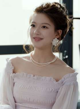 许我耀眼赵露思许妍同款珍珠项链