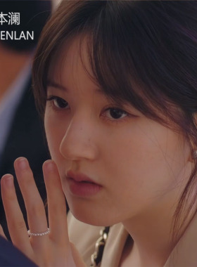 许妍赵露思许我耀眼同款珍珠戒指可调节设计感中指指环小众轻奢