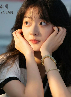 烟火人家陶姝娜孙千同款手链串珠双层叠戴仿和田玉明星手串手镯女