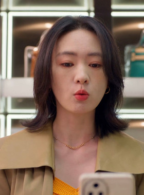 小日子童瑶茉莉同款项链金色珠子