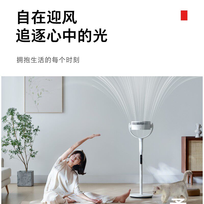 东芝风待月空气循环扇电风扇家用落地扇遥控立式风扇台式宿舍电扇