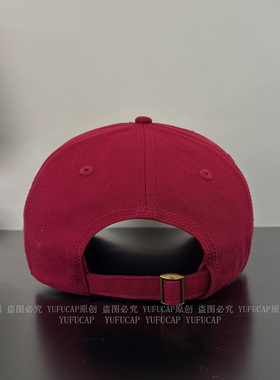 贵的面料！环保无味！酒红色小头围棒球帽子小号百搭小码鸭舌帽子