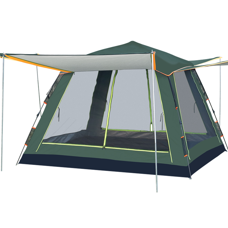 帐篷户外多人夏季野营家用野外露营出游海边防晒防风加厚全自动 - 图3