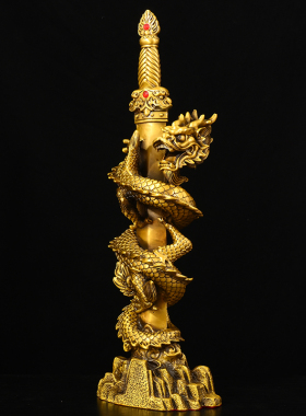 黄铜材质祝福中式客厅