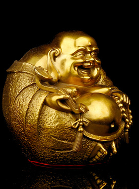 瑞君黄铜祝福办公室区车客厅摆件