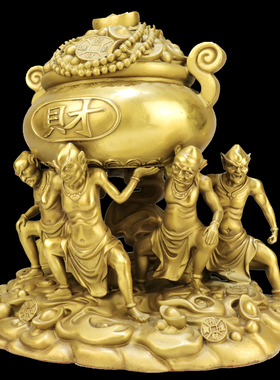 黄铜材质祝福中式客厅