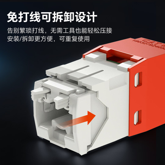 泛达Panduit网络模块超五类六类超六类免打模块非屏蔽RJ45网线模块配套面板CJ588免打线