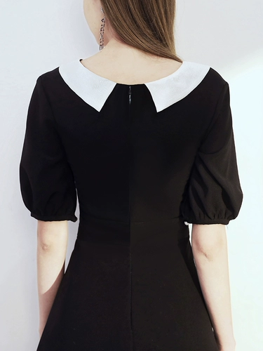 Черное вечернее платье, юбка, французский стиль, 18 лет, подходит для подростков