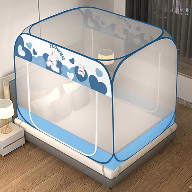 蚊帐家用免安装蒙古包卧室纹帐可折叠防摔儿童2025年新款高级加密,淘宝优惠券,粉丝福利购,淘宝优惠卷