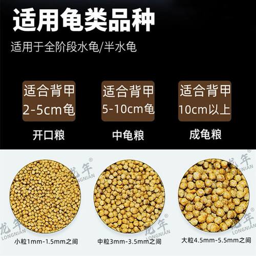 地图乌龟专用龟粮饲料幼龟开口龟食粮善玉菌龟粮高蛋白上浮型颗粒 - 图1