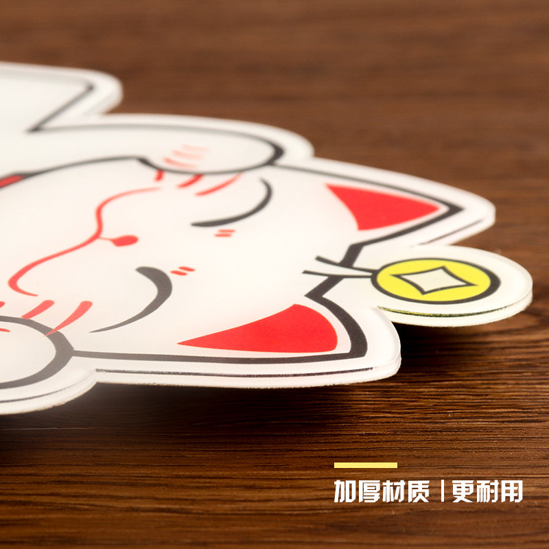卡通亚克力标识招财猫wifi密码提示牌免费无线网标志牌创意指示牌无线网络已覆盖手机上网宽带门牌墙贴定做