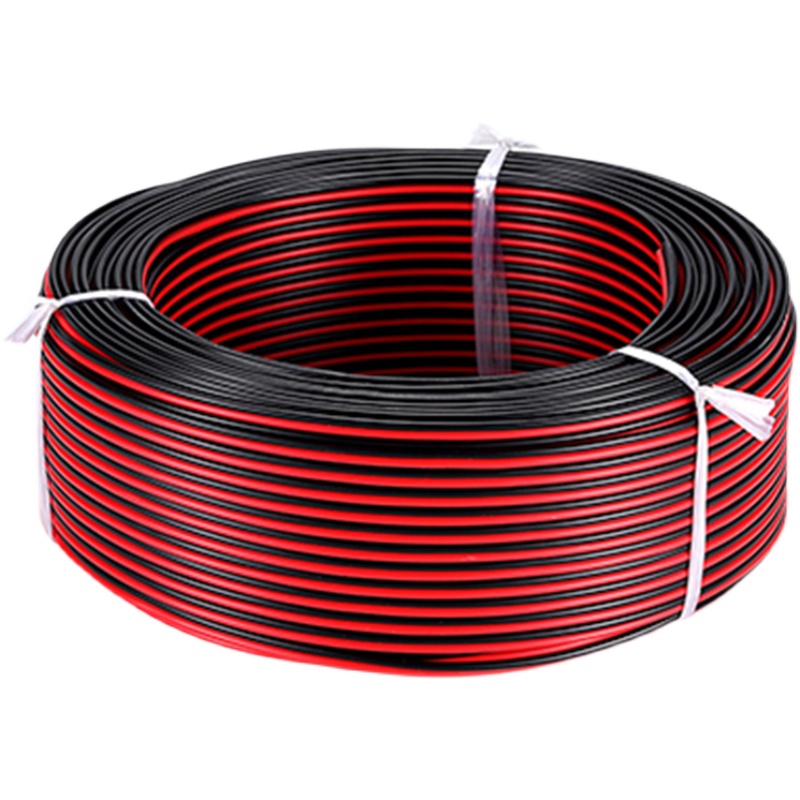 红黑线纯铜二2芯电线缆双色并线平行线软细小电源线led喇叭护套线 - 图3