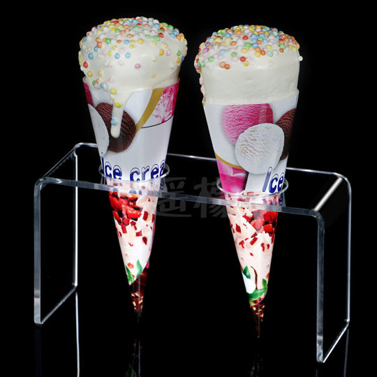 U-shaped ice cream display stand cone cone support stand