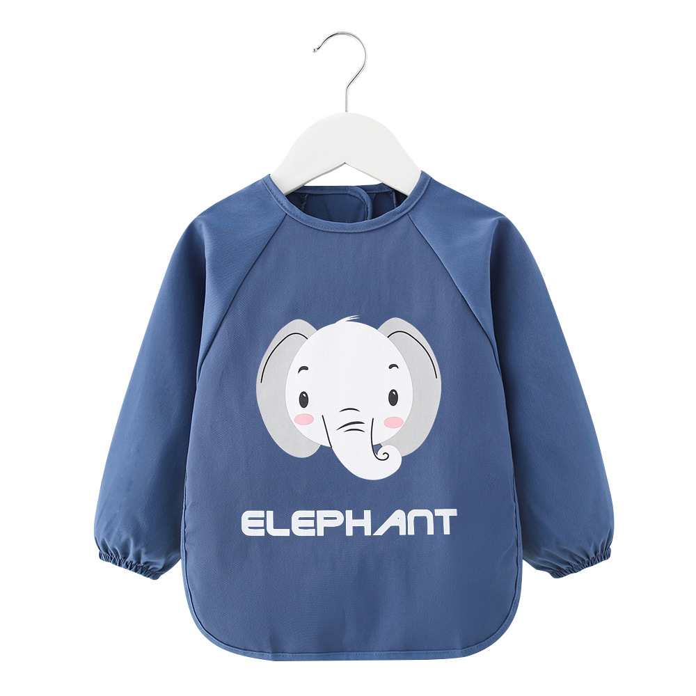 Children's coveralls for baby girls and boys, bibs for eating, waterproof, anti-dirty, anti-wear, baby clothes, rice pockets, new protective clothing