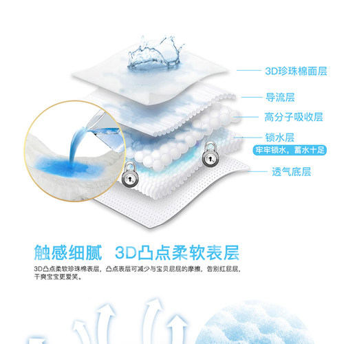 优贝舒纸尿裤M108片新生婴儿尿不湿中号干爽超薄透气自然系列 - 图3
