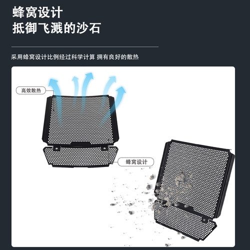 适用阿普利亚RS660/Tuono660改装水箱网保护网散热器防护罩配件 - 图2