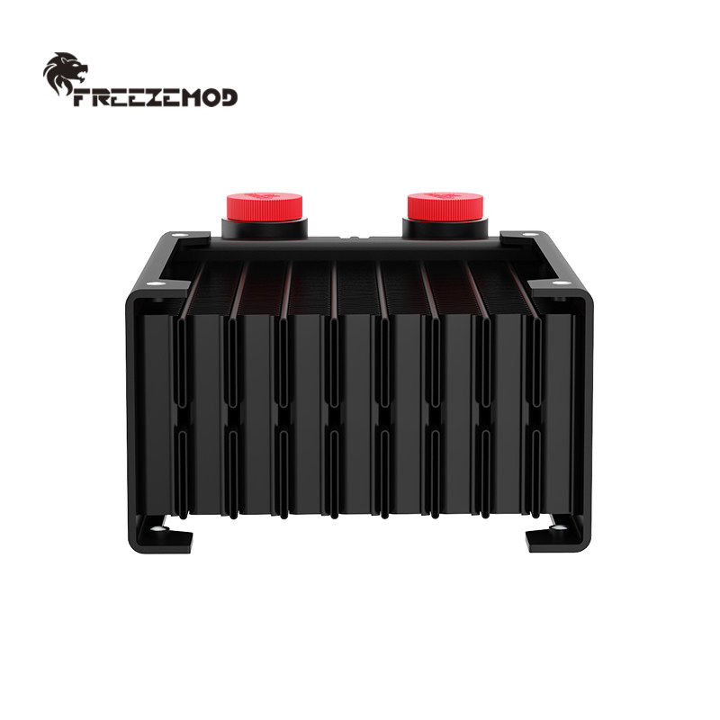 FREEZEMOD小型水冷散热器SR-80SLG14L螺纹口双层铝散热排无人机,淘宝优惠券,粉丝福利购,淘宝优惠卷