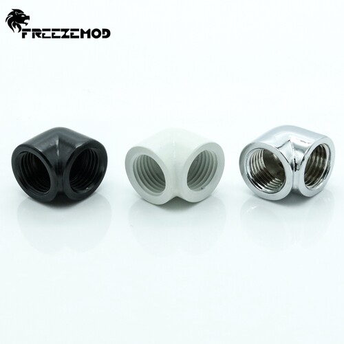 FREEZE WT-ZJ90B电脑水冷 90度内丝弯头  硬管弯头搭配 直角弯头 - 图0