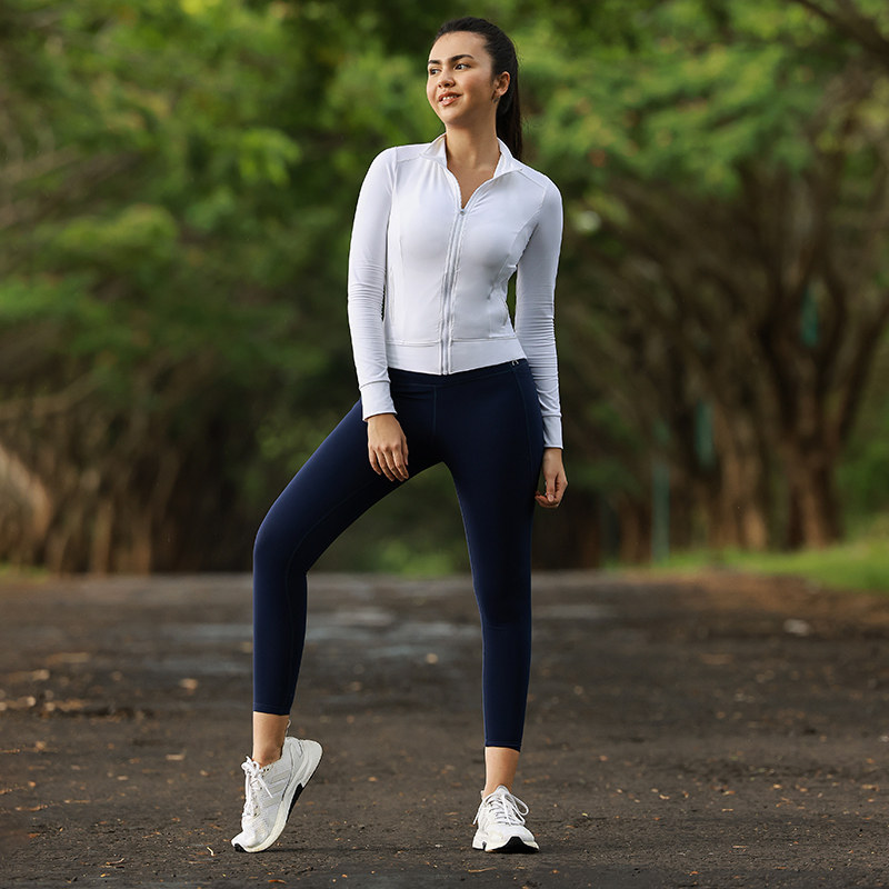 RESHAPE/重塑之路 秋冬修身显瘦长袖跑步健身拉链运动夹克女Agile,淘宝优惠券,粉丝福利购,淘宝优惠卷