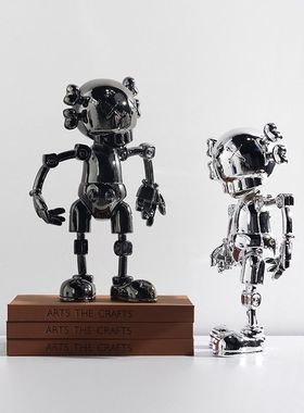 潮玩公仔树脂摆件简约创意轻奢