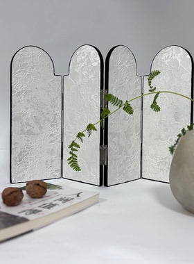中古风黑色屏风摆件新中式