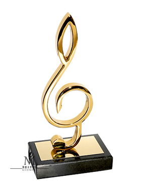 音符金属大理石房间布置软装饰品