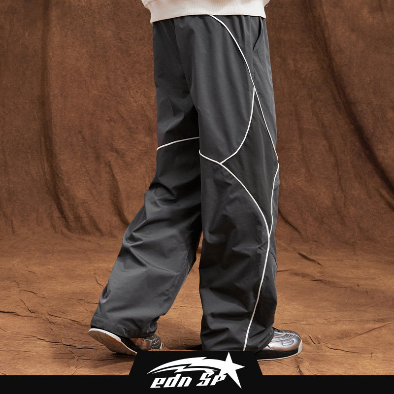 维动星辉运动裤男秋季新款梭织工装裤宽松直筒阔腿裤休闲伞兵裤子,淘宝优惠券,粉丝福利购,淘宝优惠卷