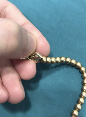 vintage中古carolee仿珊瑚长款项链红色树脂打标 80年代保存品