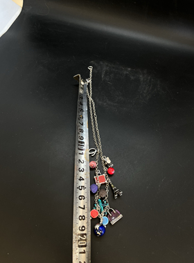 环游世界主题地球飞机地球多吊坠复古短款项链百搭小众饰品设计感