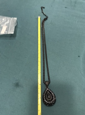 Vintage黑色镂空简约圆链短款项链