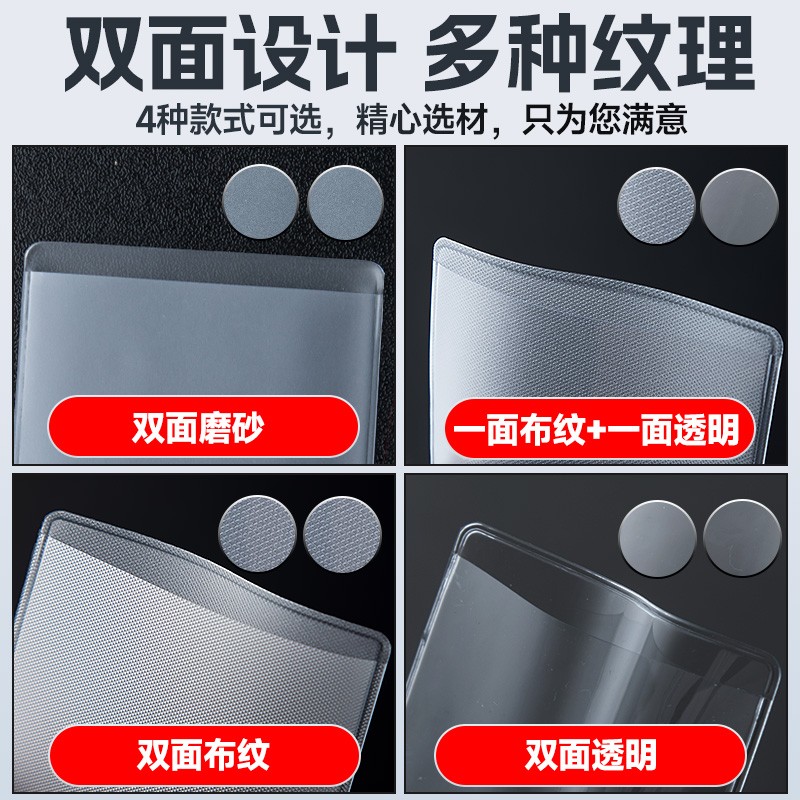 磨砂透明防消磁银行卡套身份卡保护套会员卡社保卡证件卡套证件套 - 图0