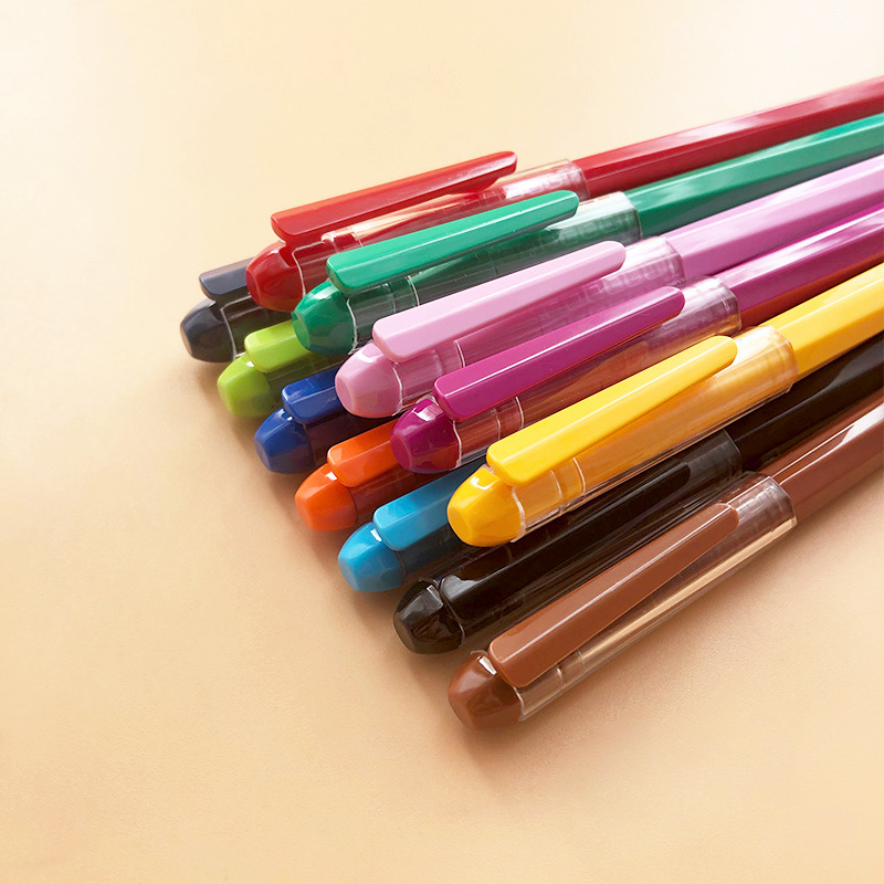 晨光彩色中性笔极细0.38mm彩色记号学生做笔记用12色ins多色混装手账水笔全针管新流行糖果色可爱红笔芯62403 - 图3