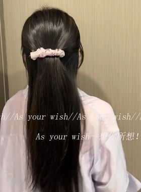 紫色有韵味~网纱褶皱高马尾发夹