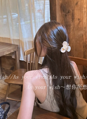 冷清感人鱼姬花朵醋酸抓夹