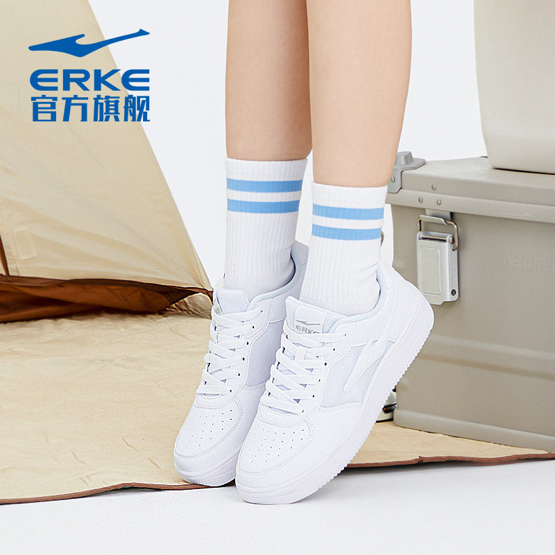 鸿星尔克小白鞋厚底2023夏季女鞋 鸿星尔克板鞋