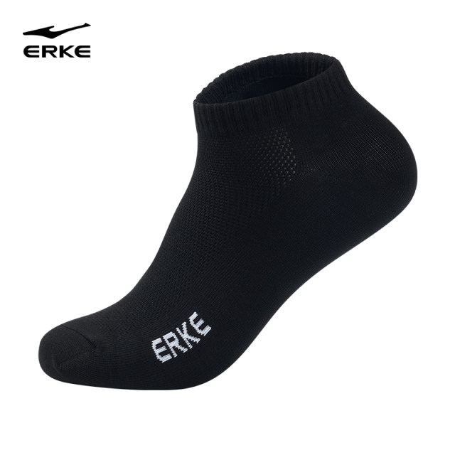 ຖົງຕີນສັ້ນຂອງຜູ້ຊາຍ 5 ຄູ່ Hongxing Erke ຖົງຕີນສັ້ນຂອງຜູ້ຊາຍໃຫມ່ breathable ສີແຂງຂອງຜູ້ຊາຍແທ້ຈິງຖົງຕີນກິລາຝ້າຍ