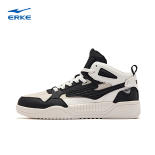 鸿星尔克2025新款高帮板鞋男女同款