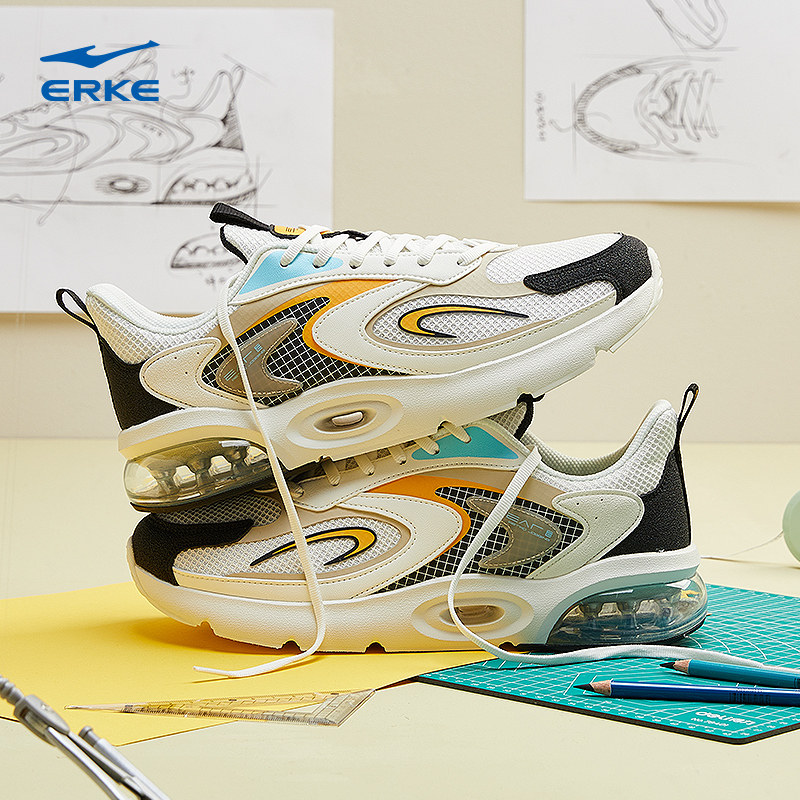 鸿星尔克2023春季缓震男子男气垫鞋 鸿星尔克跑步鞋