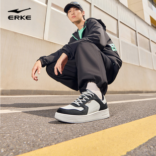 鸿星尔克2025新款厚底小白鞋