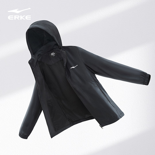 鸿星尔克加绒外套男款冬季新款男士冲锋运动跑步防风夹克加厚风衣