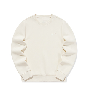 鸿星尔克女士运动卫衣加绒圆领长袖上衣女