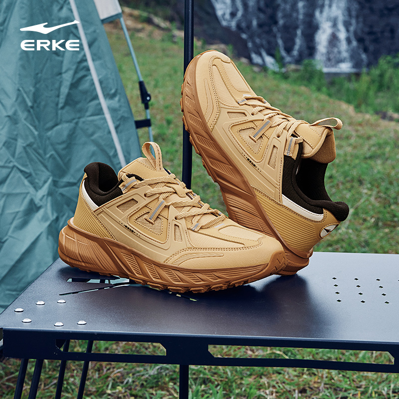 鸿星尔克旷野|运动鞋男秋冬减震防滑跑步鞋户外耐磨徒步鞋休闲鞋