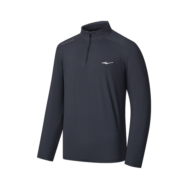 鸿星尔克长袖t恤男春秋男士跑步速干衣训练服运动上衣半拉链卫衣,淘宝优惠券,粉丝福利购,淘宝优惠卷