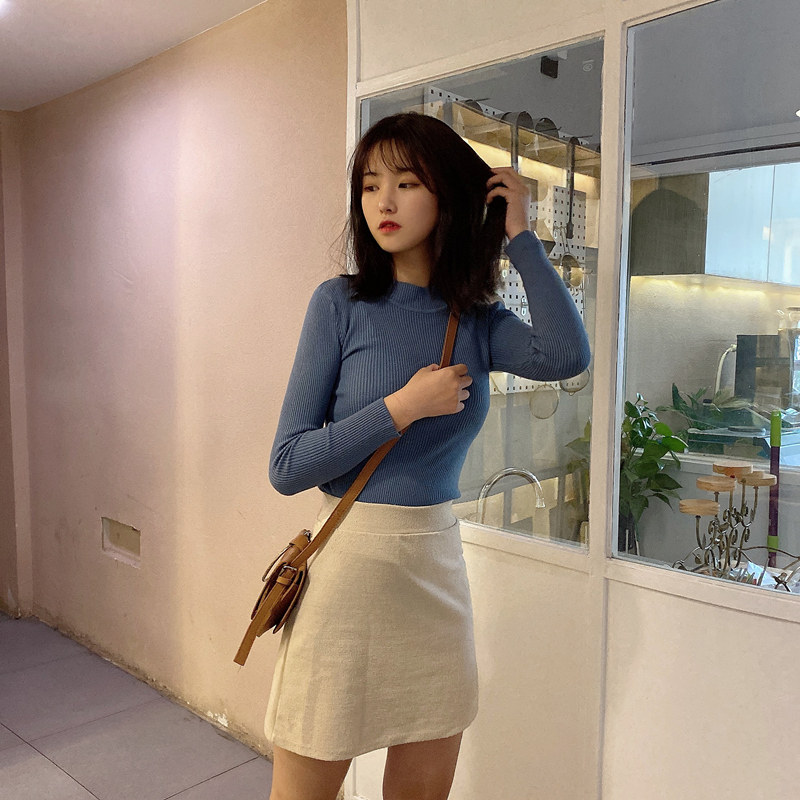 券后49元 抢针织长袖修身保暖打底衫