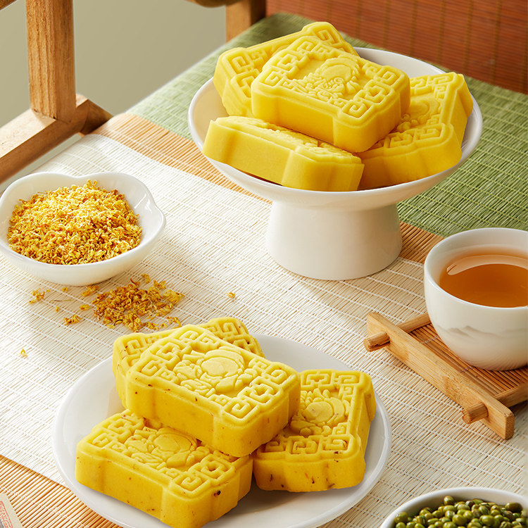 陕拾叁传统中式茶点绿豆/桂花味寒食冰糕陕西特色怀旧点心零食,淘宝优惠券,粉丝福利购,淘宝优惠卷