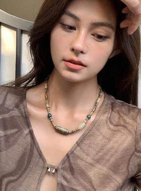 奇妙山海原创藏式天然石项链