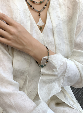 奇妙山海中式清冷感天然石手链