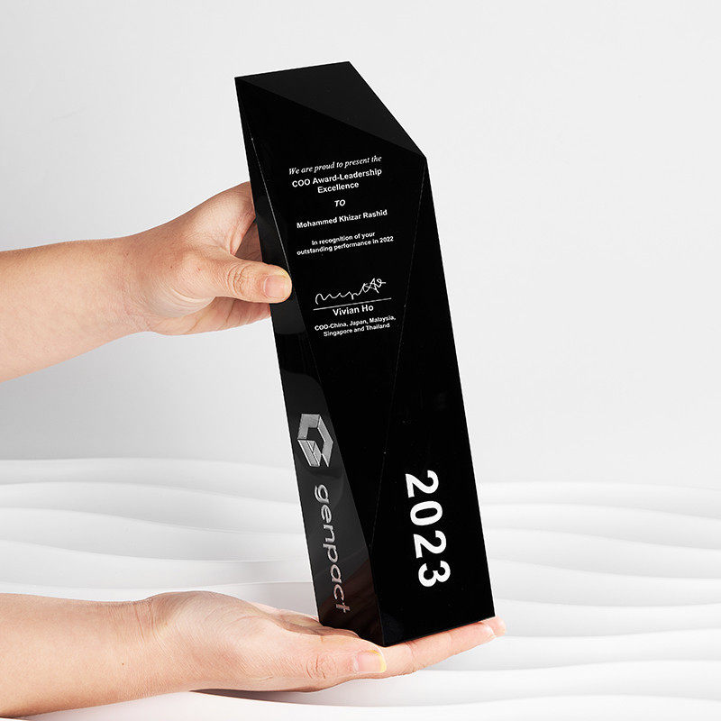 精选新款高档f黑色几何水晶奖杯定制 创意商务颁奖礼品 企业员工,淘宝优惠券,粉丝福利购,淘宝优惠卷
