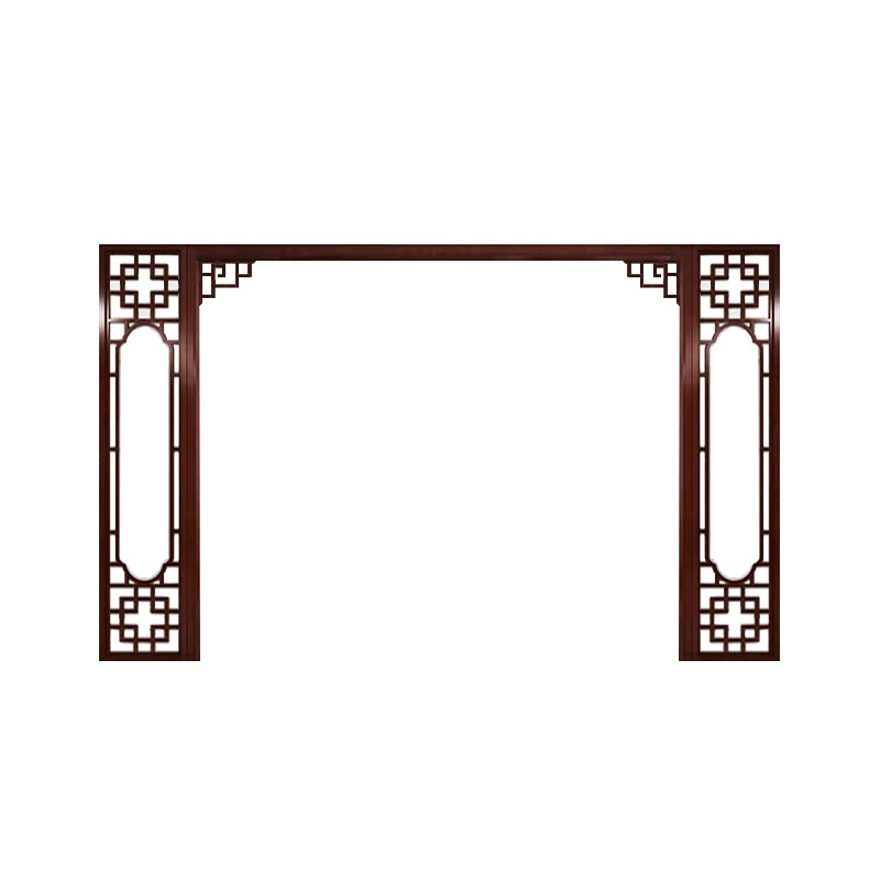 新中式实木花格中式电视背景墙装饰客厅镂空木格雕花仿古门窗木雕 - 图3